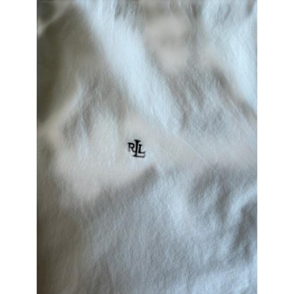 Lauren Ralph Lauren Women's White Button Down Shirt RL Logo French Cuff Size M - Picture 4 of 11